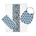 Damask Layette Gift Set - Blue