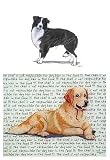 Border Collie Glass Cutting Board