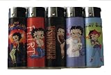 A Set Of 5 Betty Boop Refillable Lighters