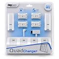 Wii - Charging Station "Quad Charger" (black & white sortiert)