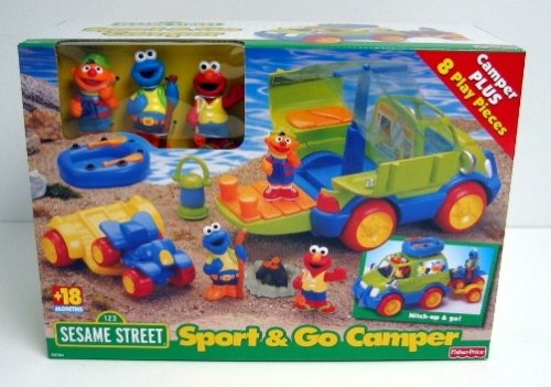 Childrens Toyshop  Toys : Fisher- Price Sesame Street Sport & Go Camper