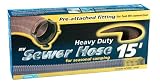 Camco 39691  HTS 15' Heavy Duty Sewer Hose with Straight Hose Adapter