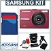 Samsung Digimax L210 Digital Camera, Red with 2 GB SD Memory Card, Tripod, Camera Case, Card Reader with 2.0 USB Cable , Cleaning Kit & Media Case