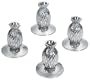 Ginkgo Pineapple Pewter Place Card Holder, Set of 4