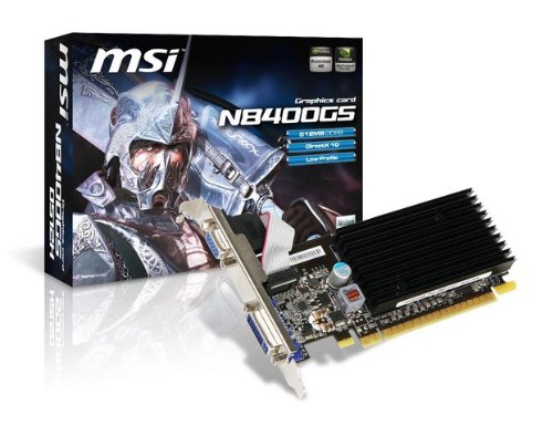 MSI Geforce 8400GS 256 MB DDR2 PCI-Express 2.0 Graphics Card D256H