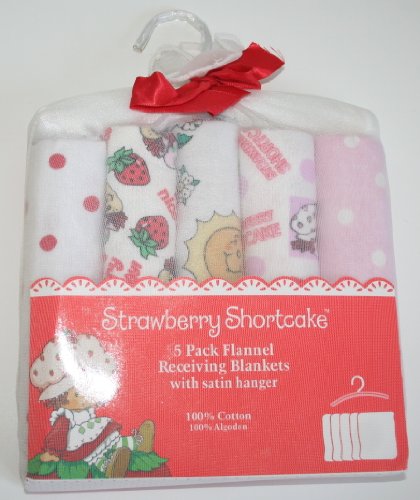 Strawberry Shortcake 5 Pack Flannel Receving Blankets