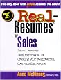 Real-Resumes for Sales (Real-Resumes Series)