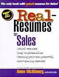 Real-Resumes for Sales (Real-Resumes Series)