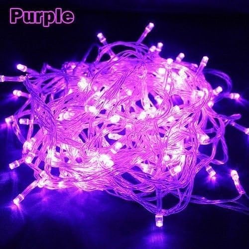 goeasybuy Purple 20m 200 LED Light Bulb Fairy String Lights Christmas Xmas Wedding Party Waterproof (Purple, 20M)