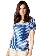 Per Una Ripple Striped Top