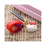 はろうきてぃ花ぽっくり根付（梅・上品）/