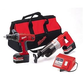 Milwaukee 0901-28 18 Volt 1/2-Inch Lok-Tor Hammer-Drill & Sawzall Combo Kit