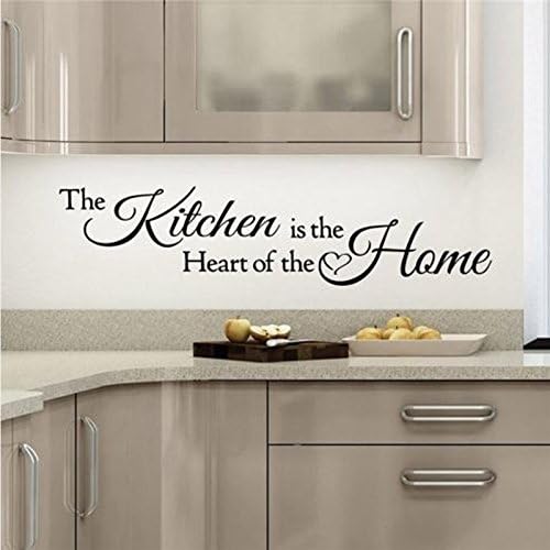 The Kitchen Is A Hearth Of The Home Motto DIY Removable Art Vinyl Quote Wall Sticker Home Decoration Stickers