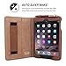 Snugg iPad Mini 5 (2019) & iPad Mini 4 (2015) Leather Case, Flip Stand Cover - Distressed Brown