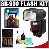 Nikon SB-900 Speedlight Flash + The Speed of Light DVD + Batteries with Charger + Accessory Kit for Nikon D5000, D3000, D700, D300s, D300, D200, D90, D60 & D40 Digital SLR Cameras