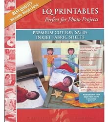 Electric Quilt? Printables - Inkjet Cotton Satin Fabric Sheets 6/Pkg