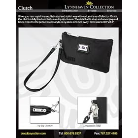 LSU LOGO Tigers Louisiana State University LSU Lynnhaven Collection Mini Purse Small Wrist Wallet Coin Purse Clutch Designer College Logo Jacquard Woven Fabric LIMITED EDITION CHRISTMAS GIFT IDEA for ladies Women Students Alumni SOPHISTICATED