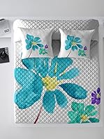 COSTURA Colcha Blue Blossom (Turquesa)