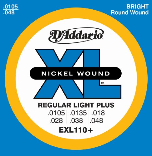 D\'Addario EXL110+ Saitensatz f&uuml;r E-Gitarre 0,03 cm - 0,12 cm (.0105 - .046 Zoll) Preisvergleich