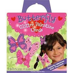 VPS13 - Glitter Butterfly Valentine Cards