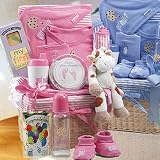 Got Milk? Baby Girl Pink Gift Basket - Large