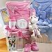 Got Milk? Baby Girl Pink Gift Basket - Medium