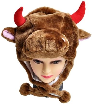 New Animal Fleece Hats - Brown Cow HATCW111453