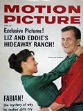 MOTION PICTURE Magazine, June 1959, with PAT BOONE and wife on the cover. Scarce. Inside we have portraits/articles on Frank Sinatra, Fabian, Tony Curtis, Elinore Donohue, Elizabeth Taylor and Eddie Fisher (see addl photos).