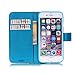 iPhone 6S Case,iPhone 6 Case,JanCalm [Wrist Strap Design][Kickstand] Pattern Premium PU Leather Wallet [Card/Cash Slots] Flip Cover for iPhone 6/6S *Including-ONE Crystal Pen (Aeolian Bells)