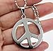 R.H. Jewelry Mens Womens Stainless Steel Pendant, Peace Symbol Pendant Necklace