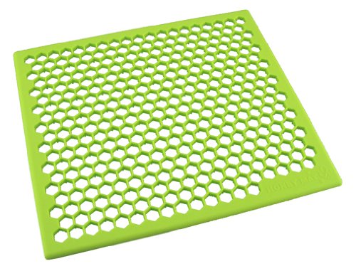 水ハネ軽減 シリコンハニーマット グリーン