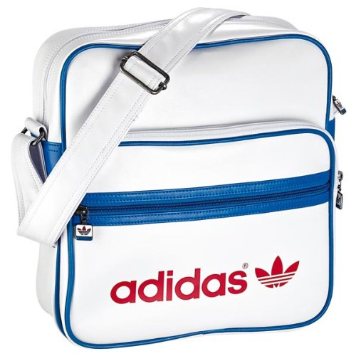 Adidas Uni Umh&auml;ngetasche AC Sir, white/light scarlet, 30x28x7 cm, X32601