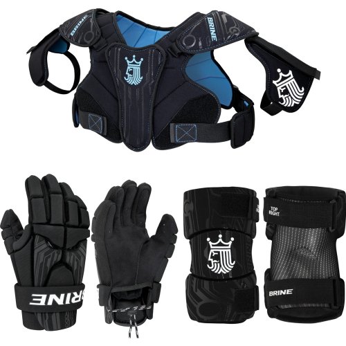 Brine Youth Uprising Starter Lacrosse Set, Black, Small