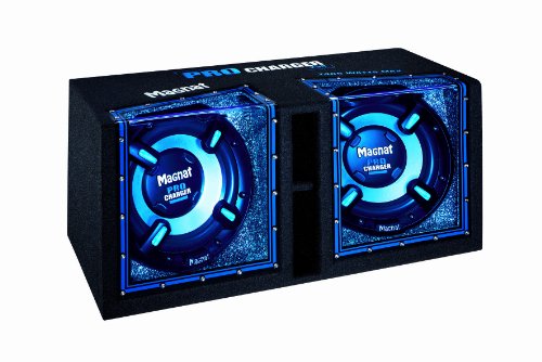 Magnat Pro Charger 230 2x 30cm (2x12 Zoll) Bandpass-Subwoofer (2 x 150/2 x 300 Watt, max 600 Watt) schwarz