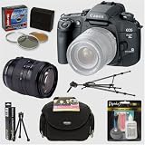Canon EOS Elan 7NE 35mm SLR Autofocus Camera & Cosina 28-80mm Lens & Professional Accessory Kit