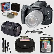 Canon EOS Elan 7NE 35mm SLR Autofocus Camera & Cosina 28-80mm Lens & Professional Accessory Kit