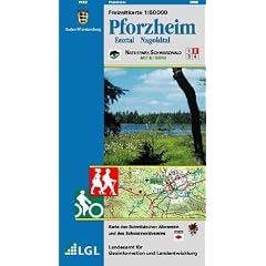 Pforzheim Enztal Nagoldtal. Freizeitkarte 1 : 50 000: Naturpark Schwarzwald Mitte /Nord. Mit Radwanderwegen. Karte des Schwarzwaldvereins