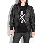 Obey Rapture Black Pleather Men's Jacket