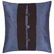 Decorative Handmade Steel Blue & Black Thai Silk Cushion Cover / Pillow Sham