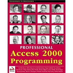 Professional Access 2000 Programming (Programmer to programmer)