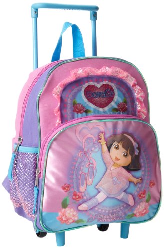Nickelodeon Girl's Dora Ballet Mini 12-Inch-Rolling Backpack