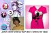 JUSTIN BIEBER SHIRTS - BUTTON SET - JUSTIN HEART T-SHIRT AND BUTTON SET - GIRLS SHIRTS