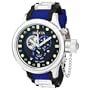 Invicta Men's 6176 Russian Diver Collection Quinotaur Black and Blue Polyurethane Watch