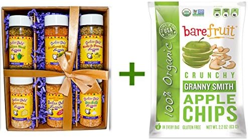 Best Garlic Gold, Organic Nuggets Gift Box, 6 Piece Set, Bare Fruit, Granny Smith Apple Chips, 2.2 oz (63 g)
