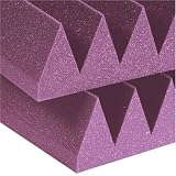 Auralex 4SF24PLU 4 Studiofoam Wedge Panels in Plum 6-2'x4'x4 panels