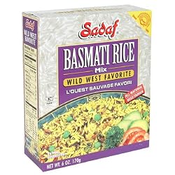Sadaf Basmati Rice Wild West Flavor, 6-Ounce Box, (Pack of 12)