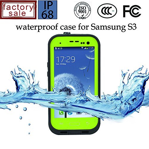 Samsung Galaxy S3 Waterproof Case, Redpepper Waterproof Shockproof SnowProof DirtProof Durable Full Protection Case Cover for Samsung Galaxy S3 (furt green)