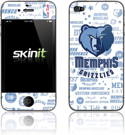 Skinit Memphis Grizzlies Historic Blast Vinyl Skin for Apple iPhone 4 / 4S