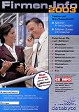Firmen-Info 2003, CD-ROM Geschäftlich für Direktmarketing, Recherchen, Telefonlisten, Neukundengewinnung. Privat als bundesweites Branchenbuch für Bewerbungen und Sofort-Auskünfte. Telefon- und Branchenauskunft: 3 Mio. Firmenadr