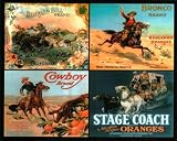Western Rodeo Cowboy Buffalo Bill Vintage Poster Ad Picture Art Print